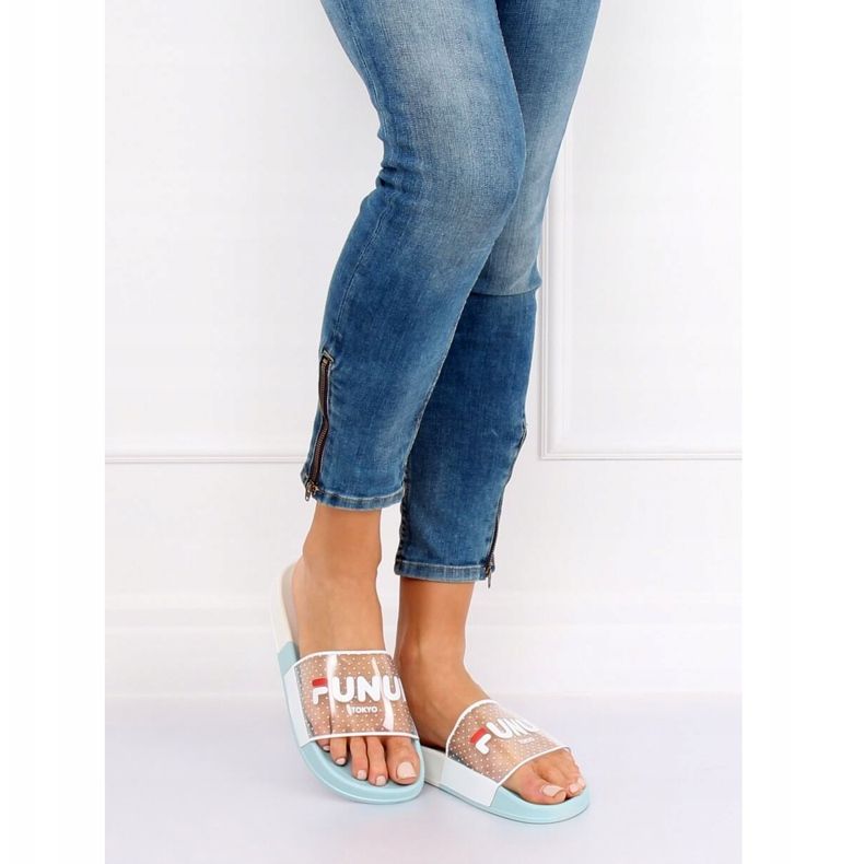 Blu Pantofole blu da donna ZD807 Blu 1