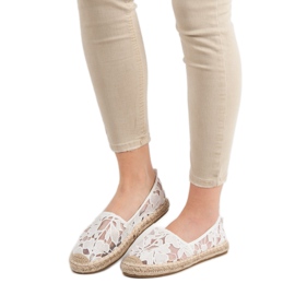 Lucky Shoes Espadrillas di pizzo bianco bianca 2