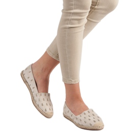 Lucky Shoes Espadrillas Beige In Ananas 2