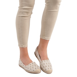 Lucky Shoes Espadrillas Beige In Ananas 1