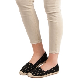 Lucky Shoes Espadrillas Nere In Ananas nero 1