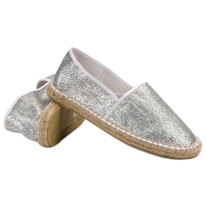 Cm Paris Espadrillas Glitter Argento grigio 1