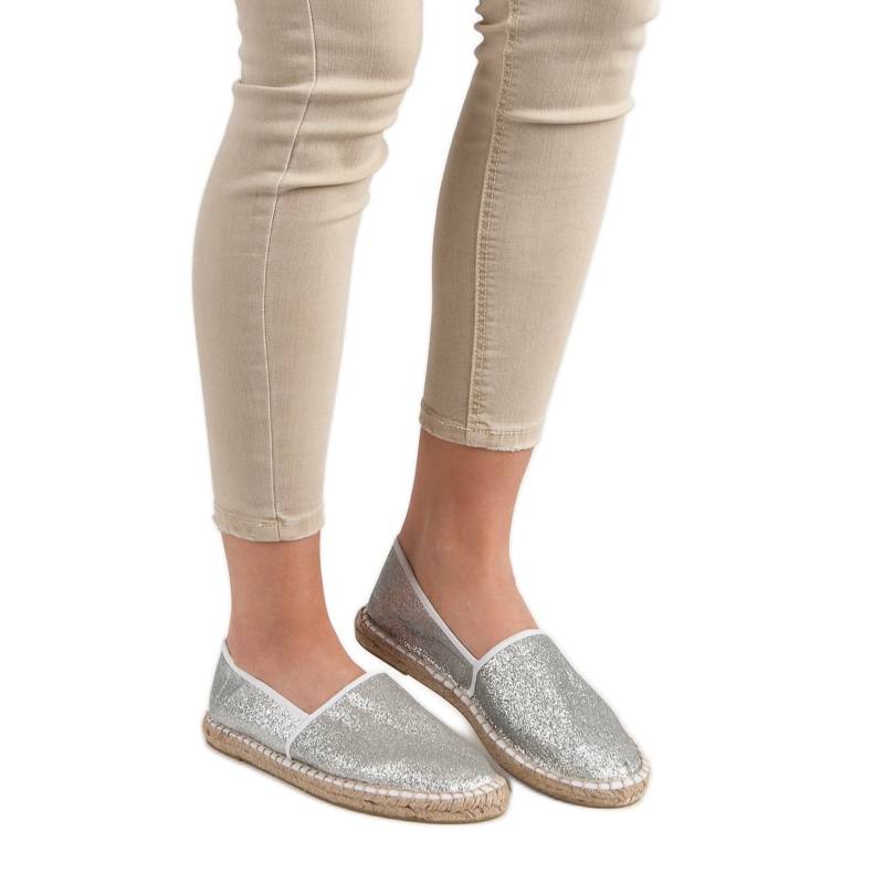 Cm Paris Espadrillas Glitter Argento grigio 2