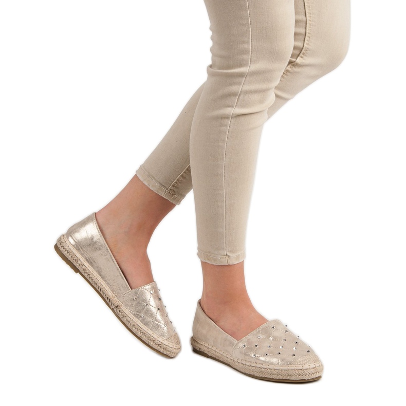 Lucky Shoes Espadrillas Con Jet giallo 2