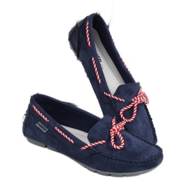 Mocassini donna blu navy MH04 Navy 2