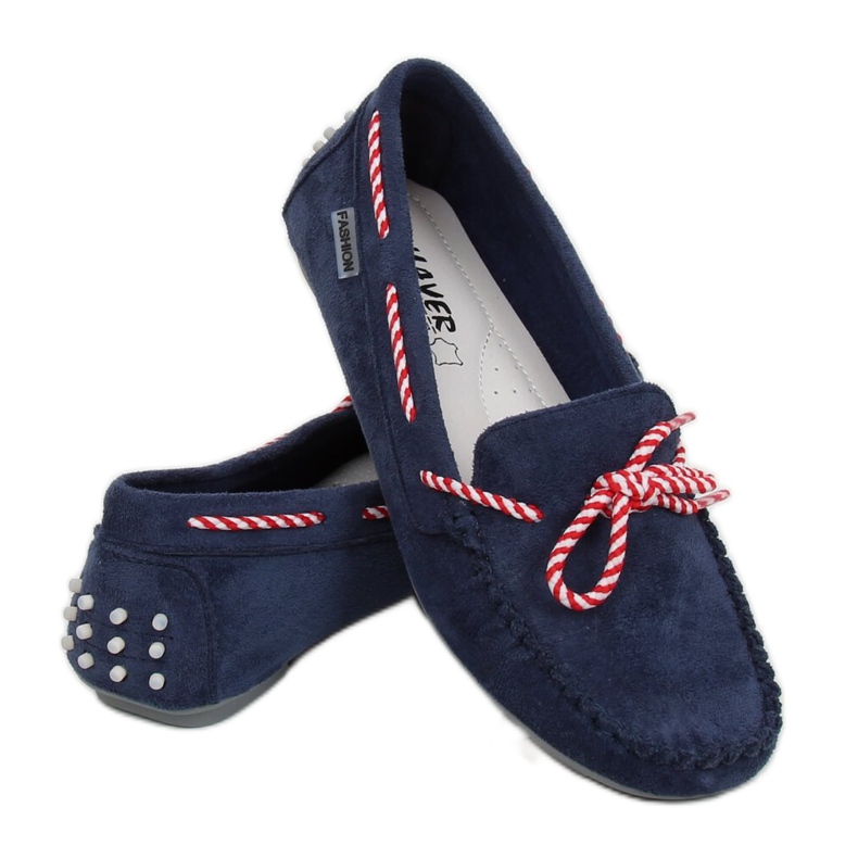 Mocassini donna blu navy MH04 Navy 1
