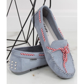 Mocassini da donna blu MH04 Blue 1