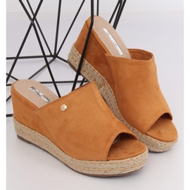 Camel MW-3M65 Sandali con zeppa color cammello marrone 1