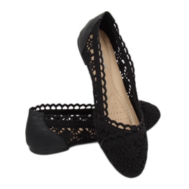 Nero 4701 Ballerine traforate nere 1