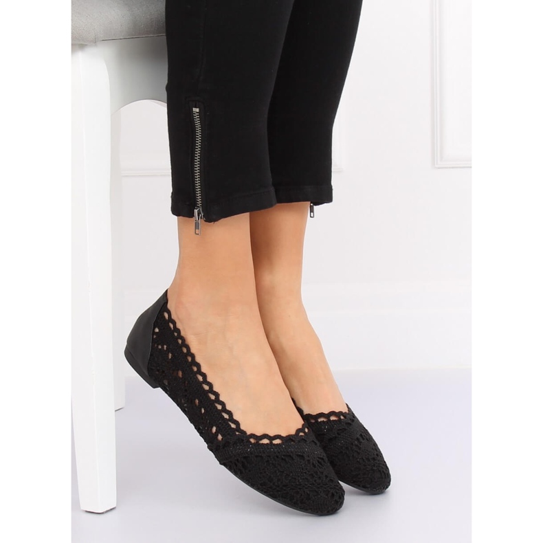 Nero 4701 Ballerine traforate nere 2