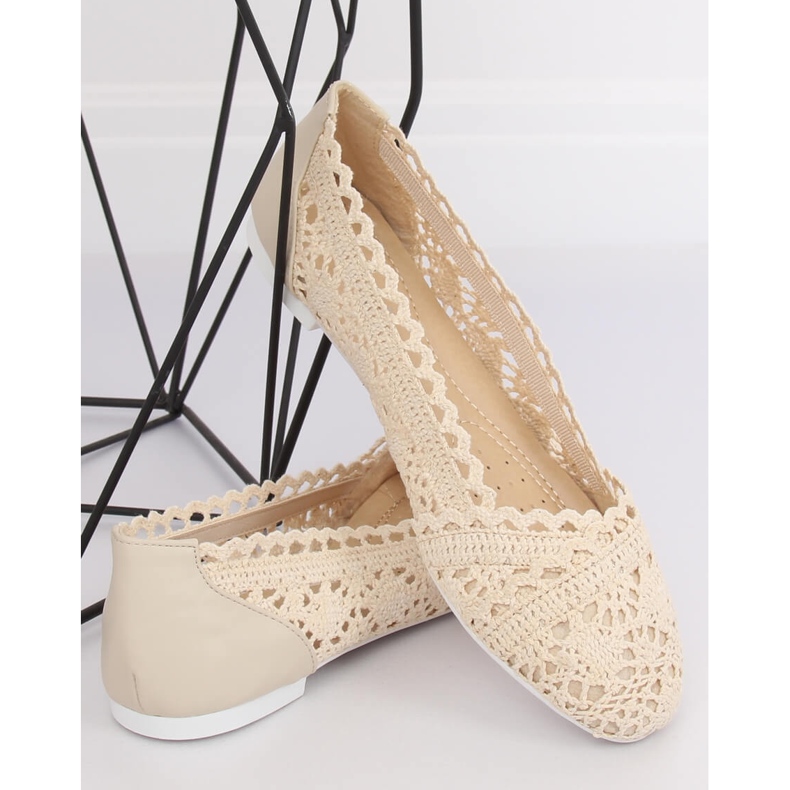 Ballerine traforate beige 4701 Beige 1