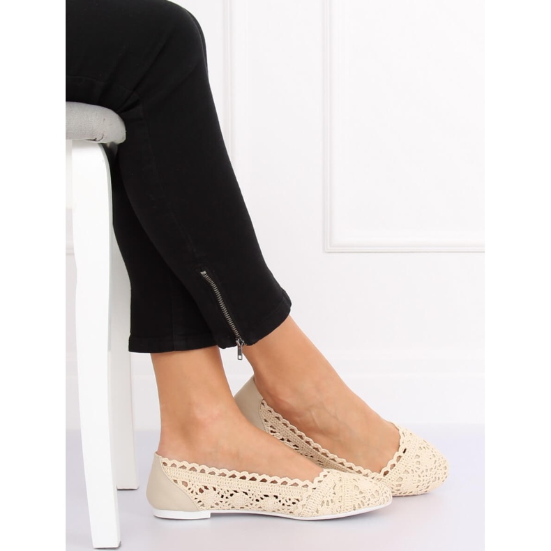 Ballerine traforate beige 4701 Beige 2