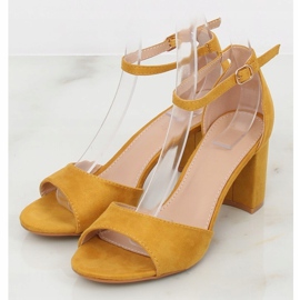 Sandali gialli con tacco alto VV-24 Yellow giallo 1