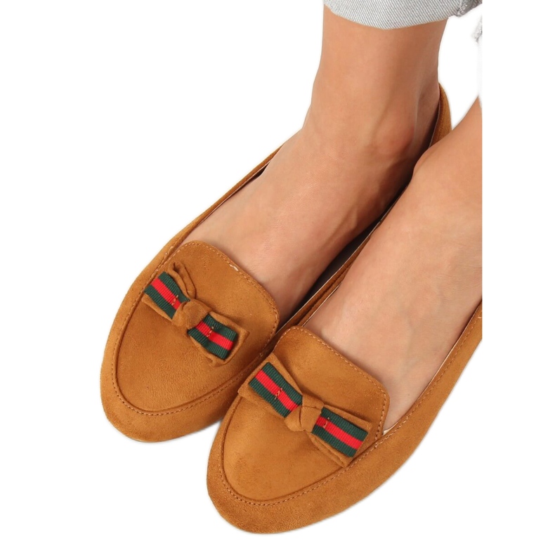 Mocassini da donna cammello JM6690Q Camel marrone 2