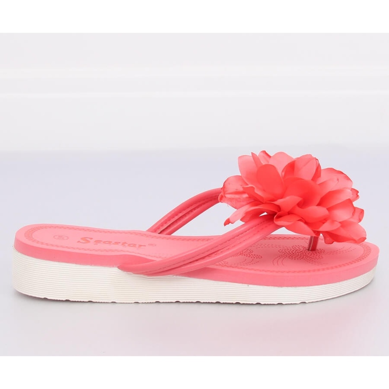 Infradito con fiore rosa CK103 Coral 1