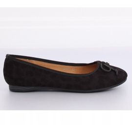 Ballerine da donna leopardate nere H9021 Negro nero 1