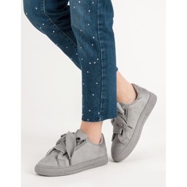 Bella Paris Scarpe sportive in pelle scamosciata grigio 2