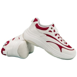 Sneakers bianche e rosse bianco rosso 1