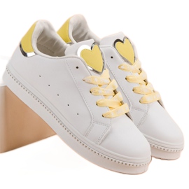 Scarpe sportive stringate bianco 1
