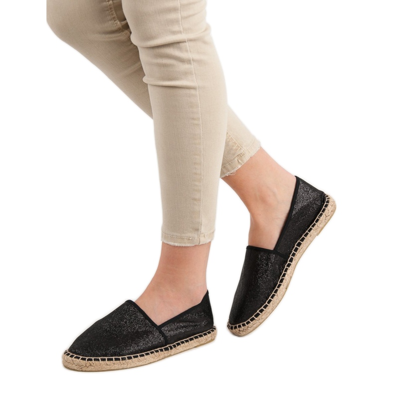 Cm Paris Espadrillas Nere Glitter nero 1