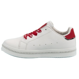 Scarpe sportive stringate bianca 1