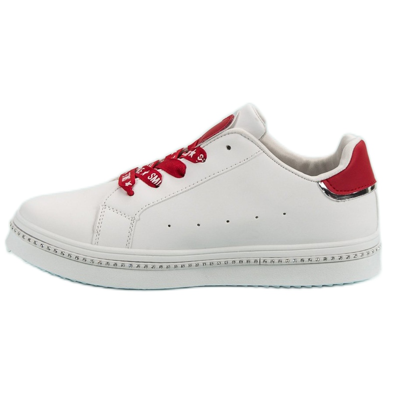 Scarpe sportive stringate bianca 1