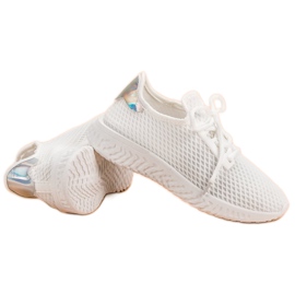 Scarpe sportive slip-on bianca 1