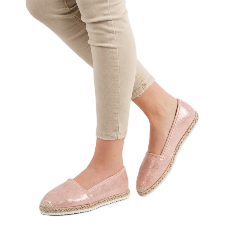 Lucky Shoes Espadrillas Glitter Rosa 1