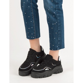 Scarpe da ginnastica nere alla moda nero 2