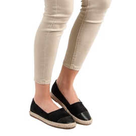 Super Me Espadrillas in camoscio nero 2