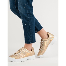 Sneakers laccate oro Holo d'oro 2