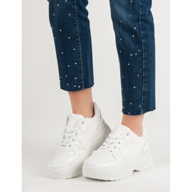 Kylie Scarpe Da Ginnastica Sulla Piattaforma bianca 1