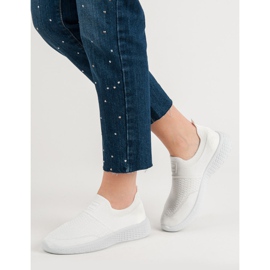 Weide Calzature in tessuto alla moda bianco 2