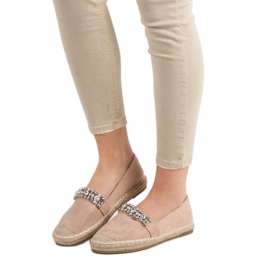 Bestelle Espadrillas In Camoscio Con Cristalli marrone 2