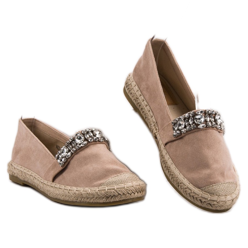Bestelle Espadrillas In Camoscio Con Cristalli marrone 1