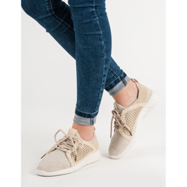 Calzature in tessuto alla moda marrone 1