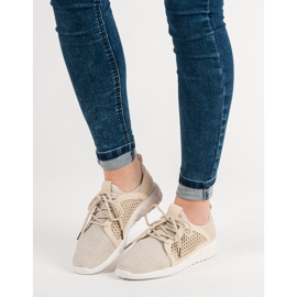 Calzature in tessuto alla moda marrone 2