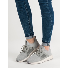 Scarpe sportive slip-on grigio 1