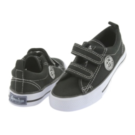 American Club Sneaker per bambini americani per bambini in velcro nero 5