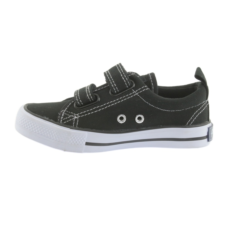 American Club Sneaker per bambini americani per bambini in velcro nero 2