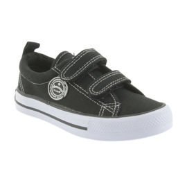 American Club Sneaker per bambini americani per bambini in velcro nero 1