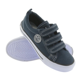Sneaker American Club blu navy con velcro bianca 3