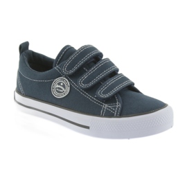 Sneaker American Club blu navy con velcro bianco 1