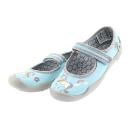 Scarpe per bambini Befado 114X331 konik blu grigio 3