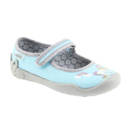 Scarpe per bambini Befado 114X331 konik blu grigio 1