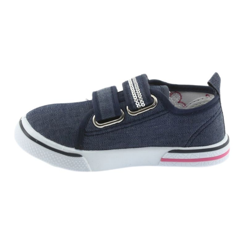 Atletico Sneaker per bambini Inserto in pelle in denim blu 2