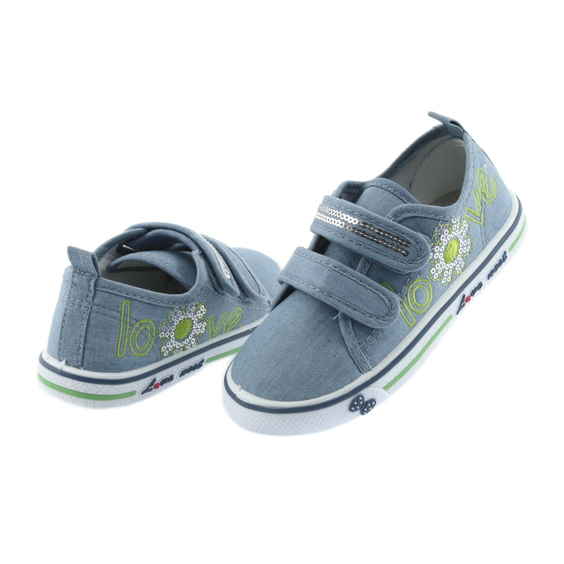 I blue jeans amano le sneakers Atletico, inserto in pelle 4