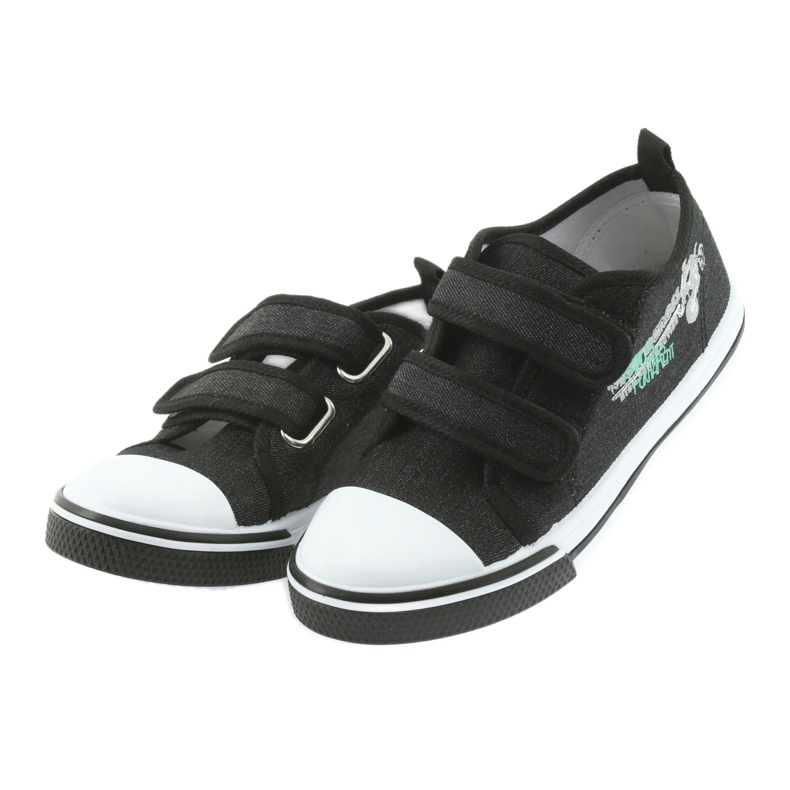 Sneakers Motocross Atletico 1809 nere con velcro nero 3