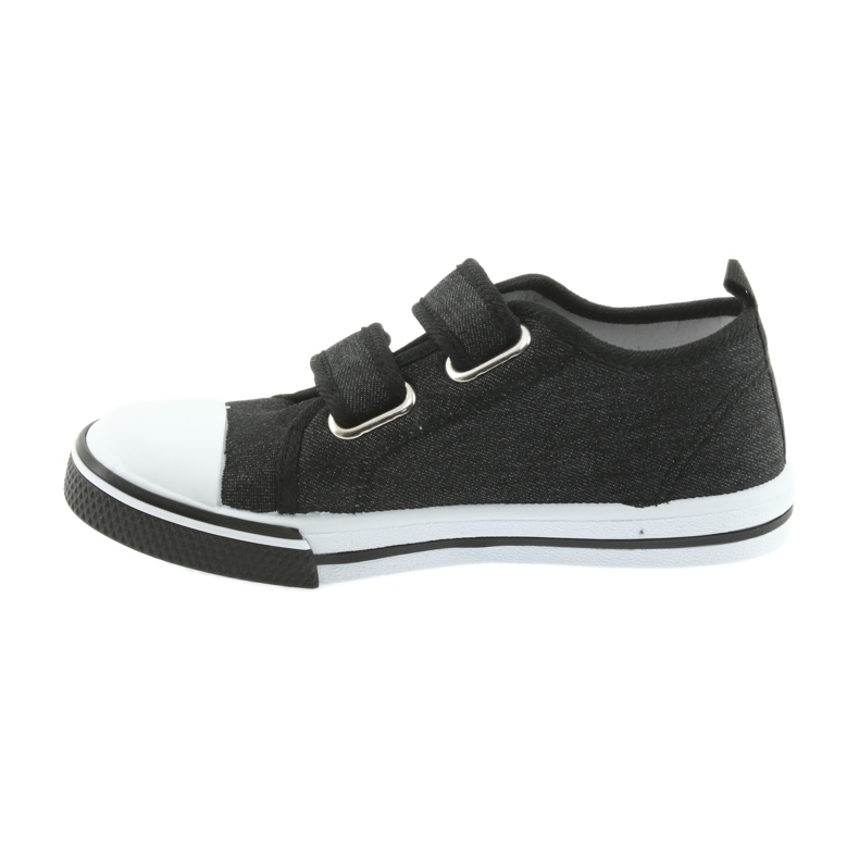 Sneakers Motocross Atletico 1809 nere con velcro nero 2