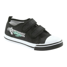 Sneakers Motocross Atletico 1809 nere con velcro nero 1